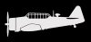 Omask 150341 sticker T-6G Texan (15cm white)